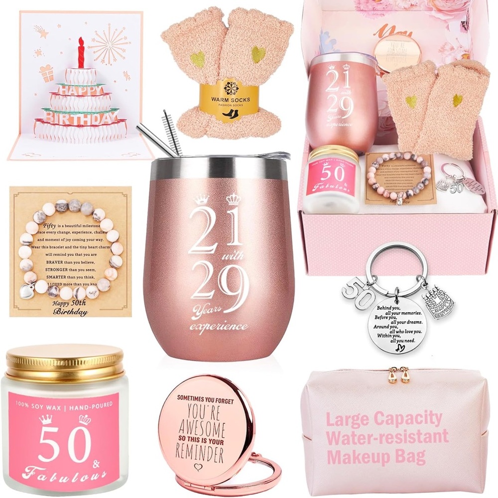 Rose Gold Birthday Gift Set